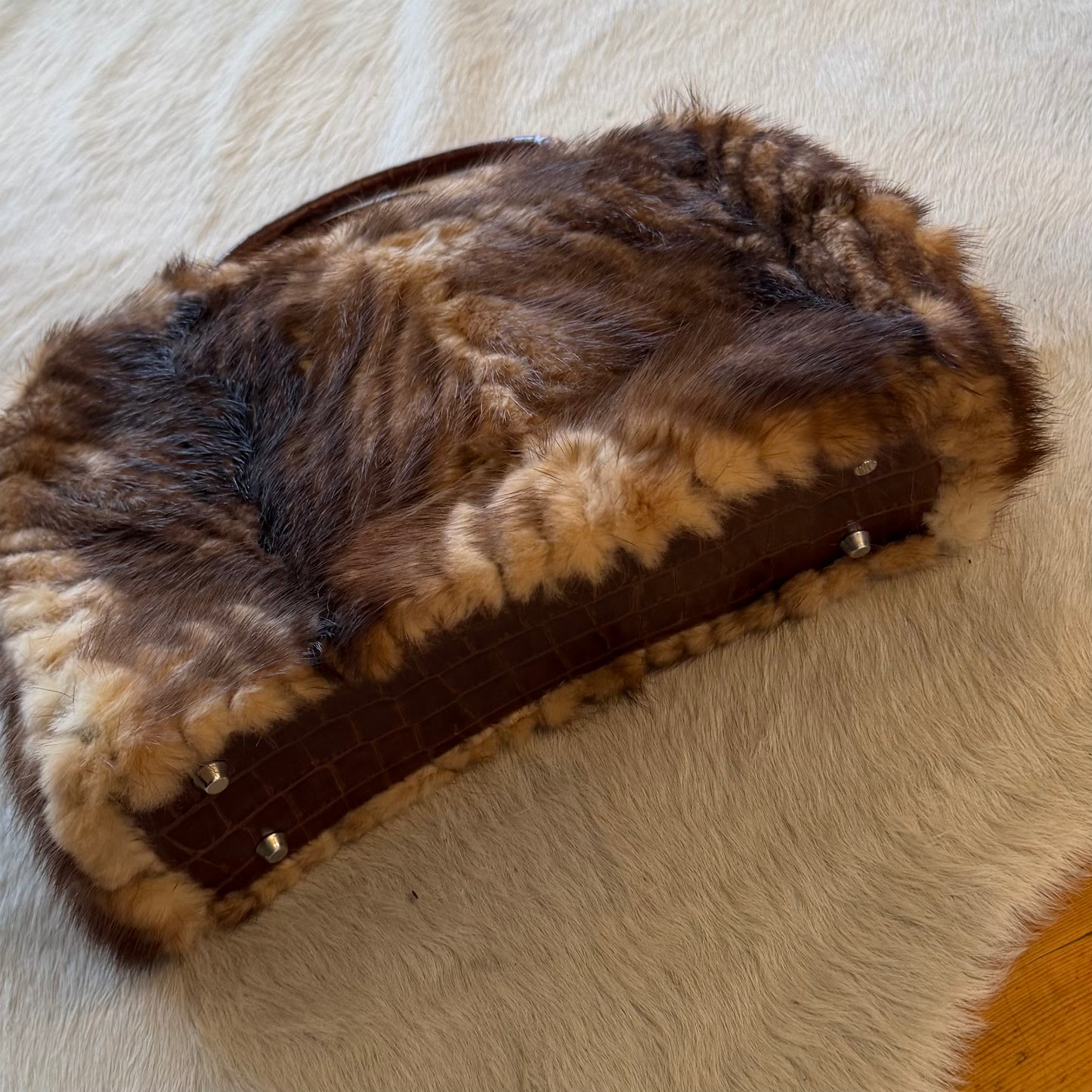Paolo Masi Real Fur Tote