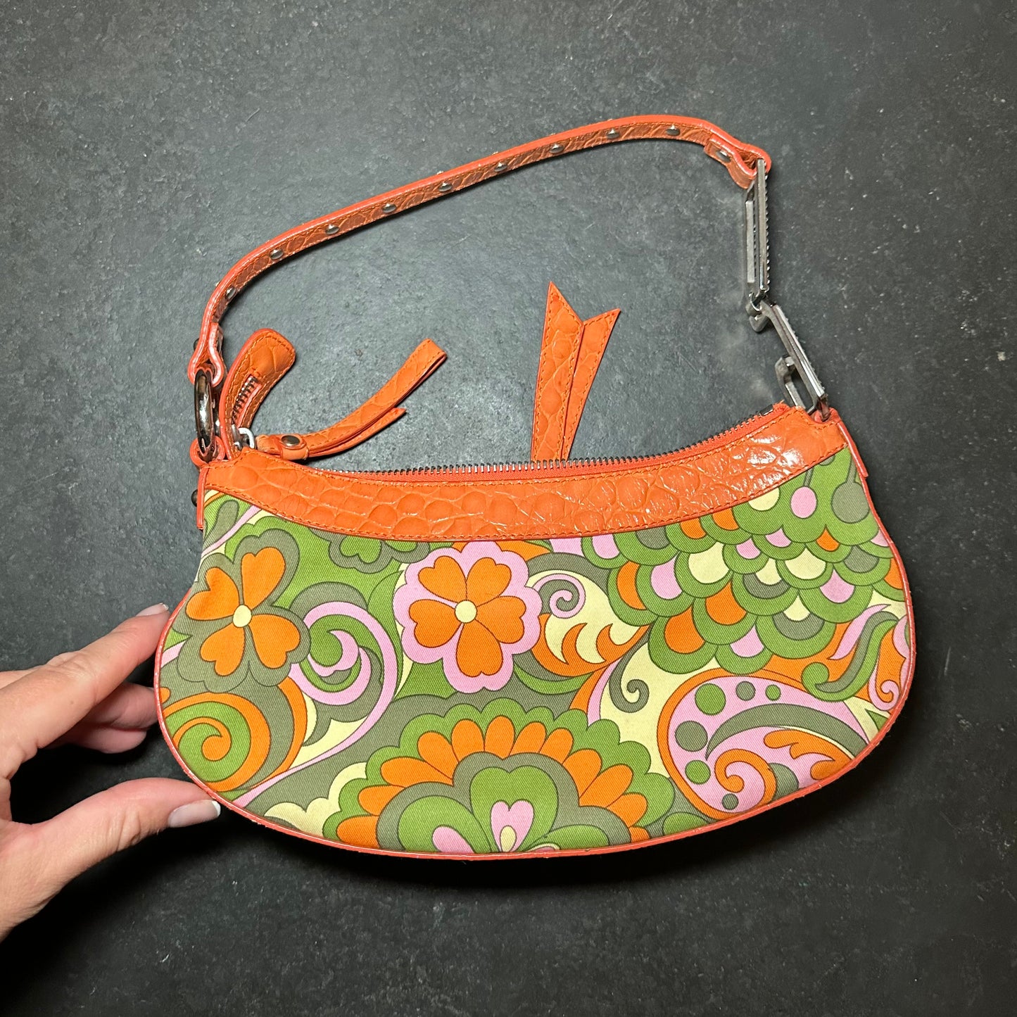 Dolce & Gabbana SS2004 Orange Floral Bag