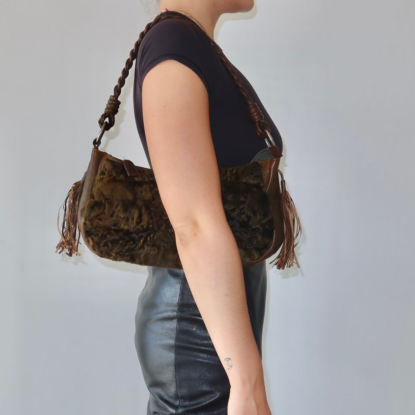 Paolo Masi Real Fur Bag