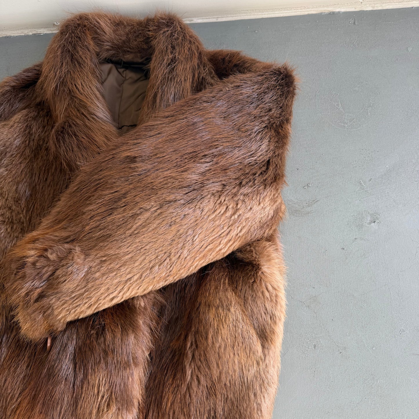 Vintage Men’s Beaver Fur Bomber