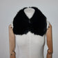 Vintage Black Real Fur Short Collar