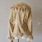 Vintage Leather and Real Fur Jacket