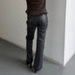 Philosophy di Alberta Ferretti Embroidered Leather Trousers