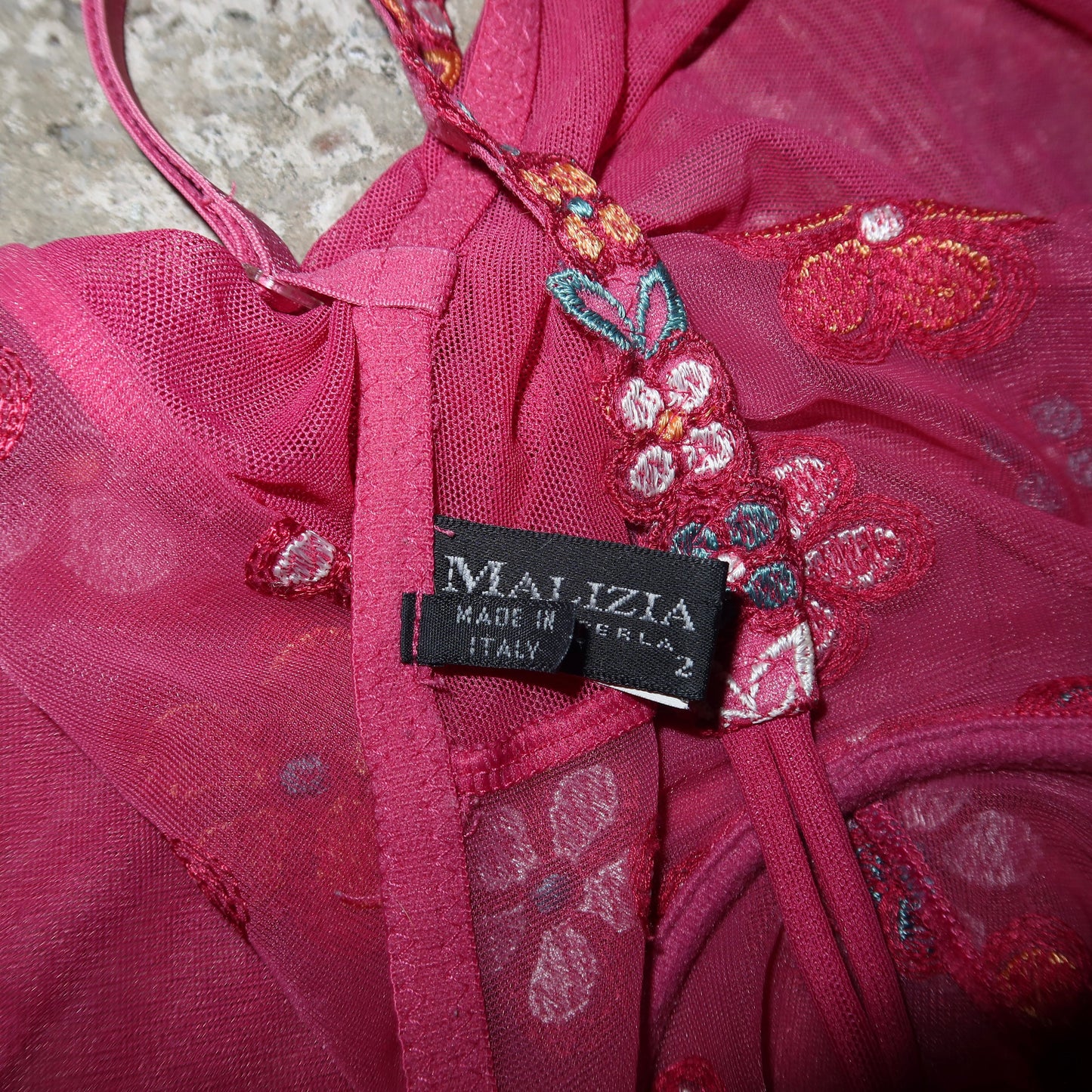 La Perla Pink Floral Slip Dress