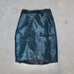Marni Blue Cowhide Skirt