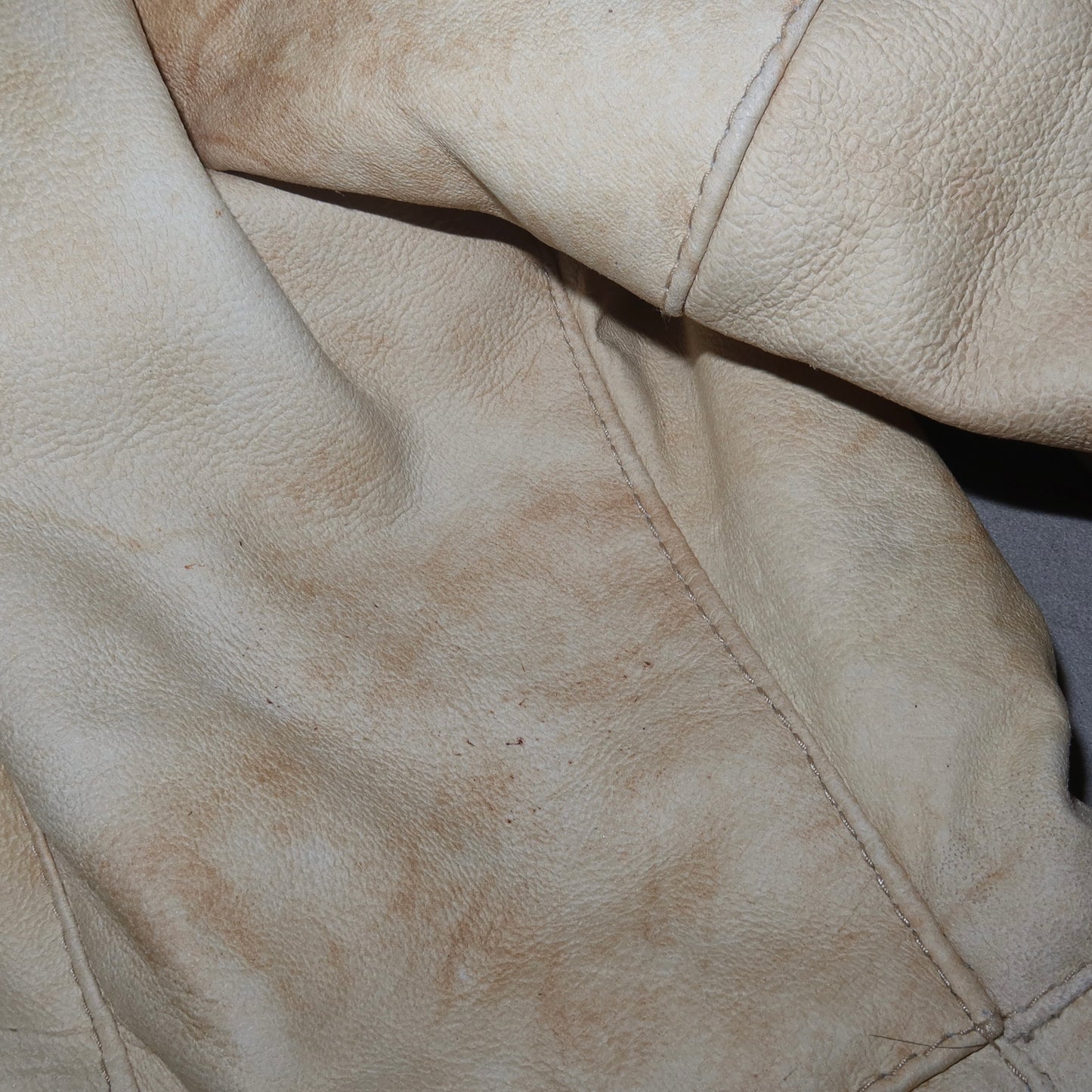 Vintage Leather and Real Fur Jacket