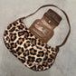 Anya Hindmarch Leopard Print Pony Hair Buckle Bag