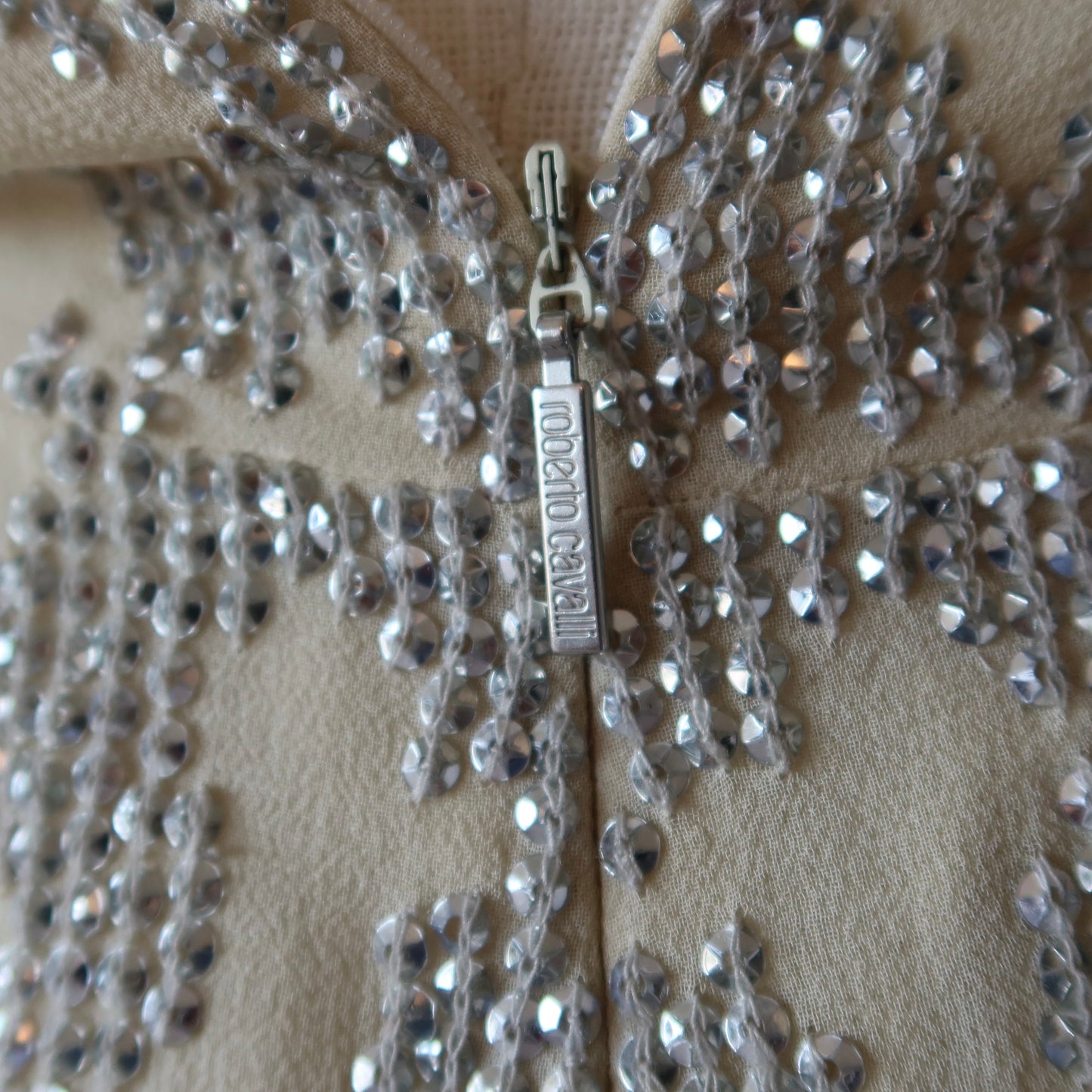 Roberto Cavalli 2007 Sequin Silk Gown