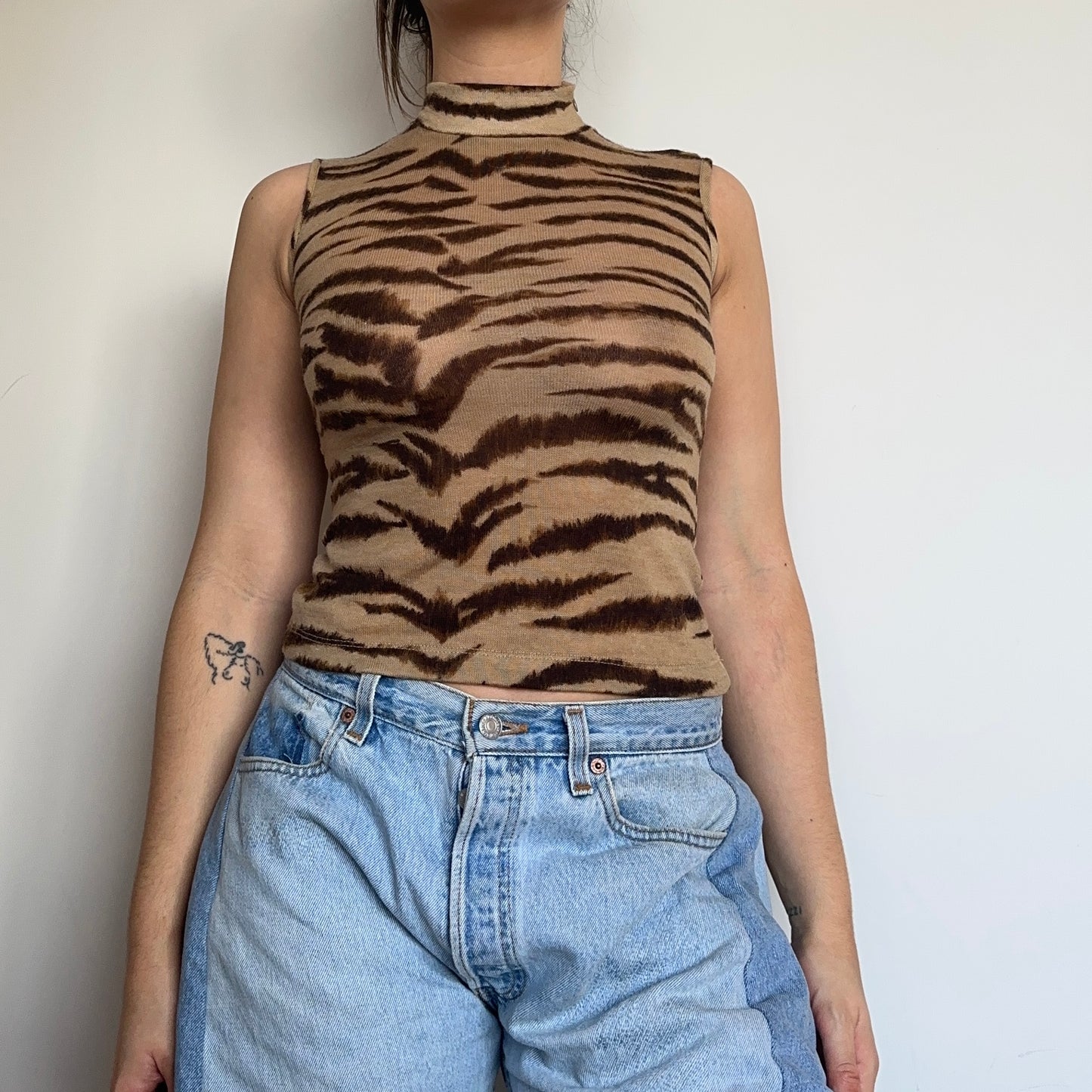 D&G Tiger Print Knit Tank