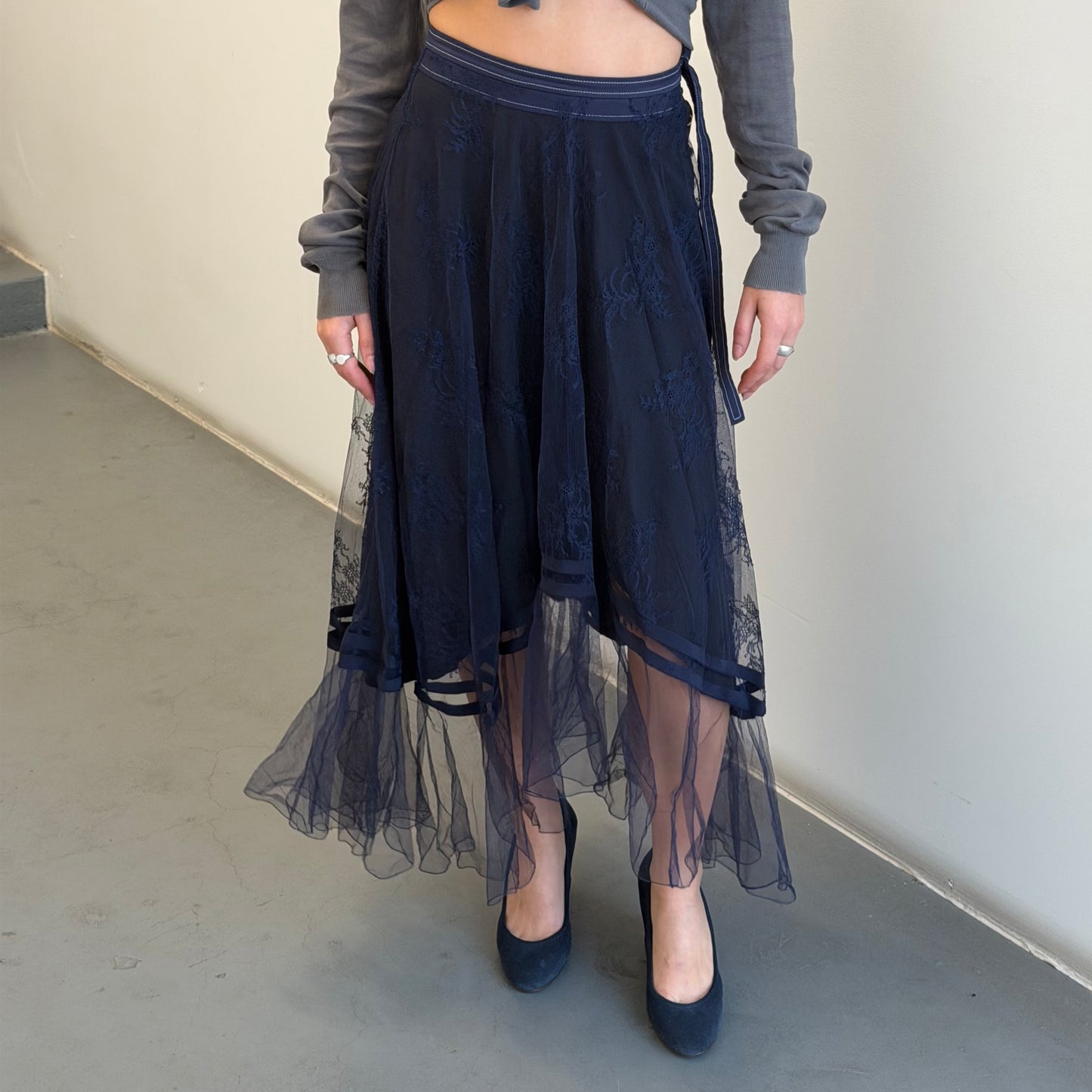 Chloé Resort 2020 Lace Overlay Skirt