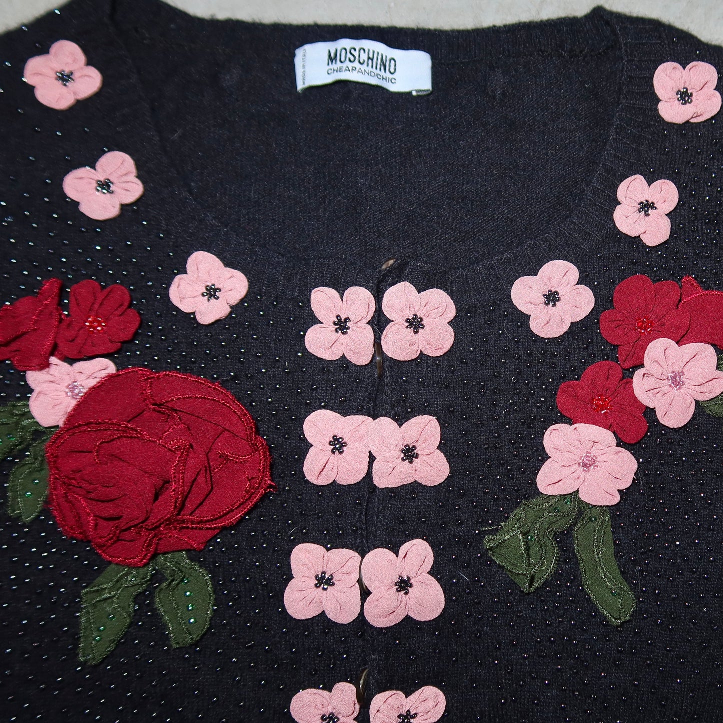 Moschino Floral Cardigan