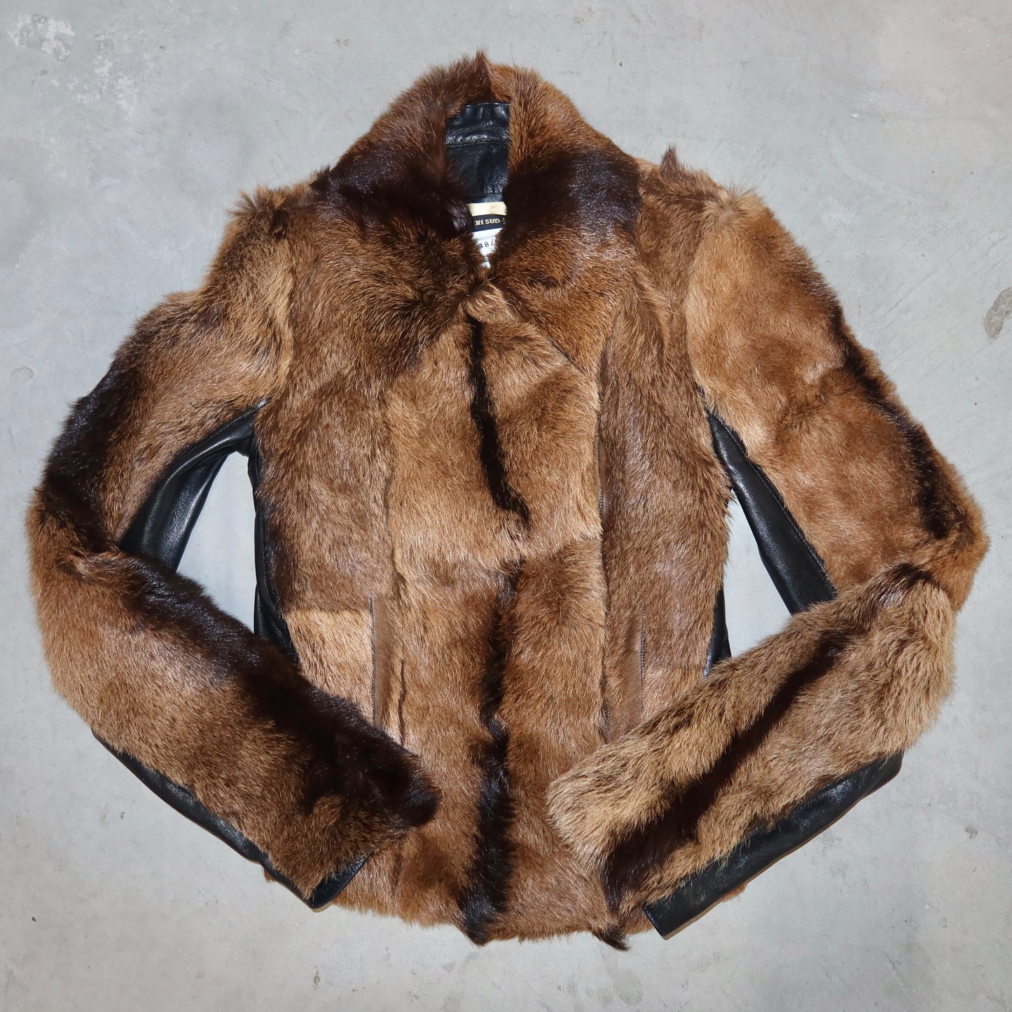 Plein Sud Goat Fur Leather Jacket