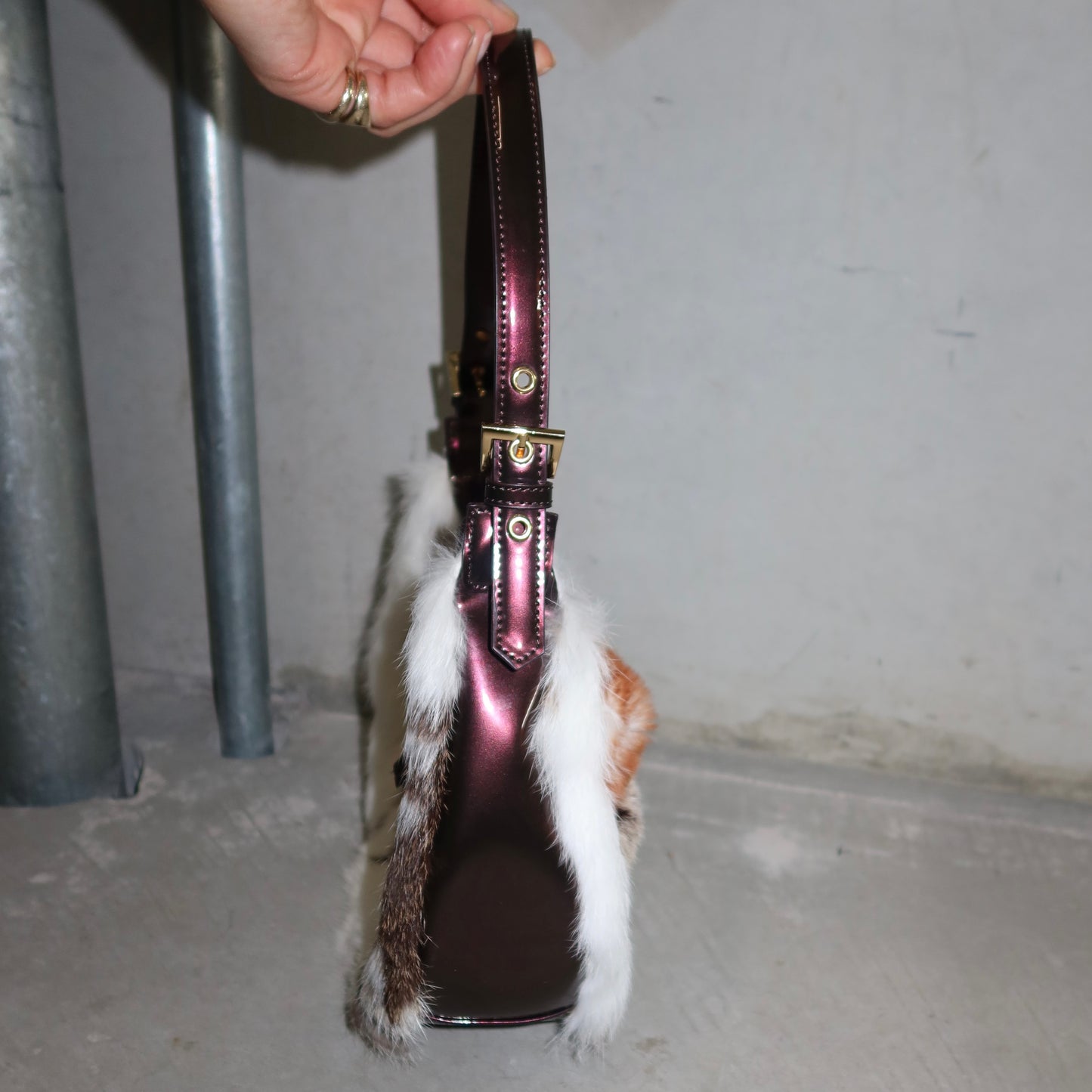 Vintage Rabbit Fur Bag