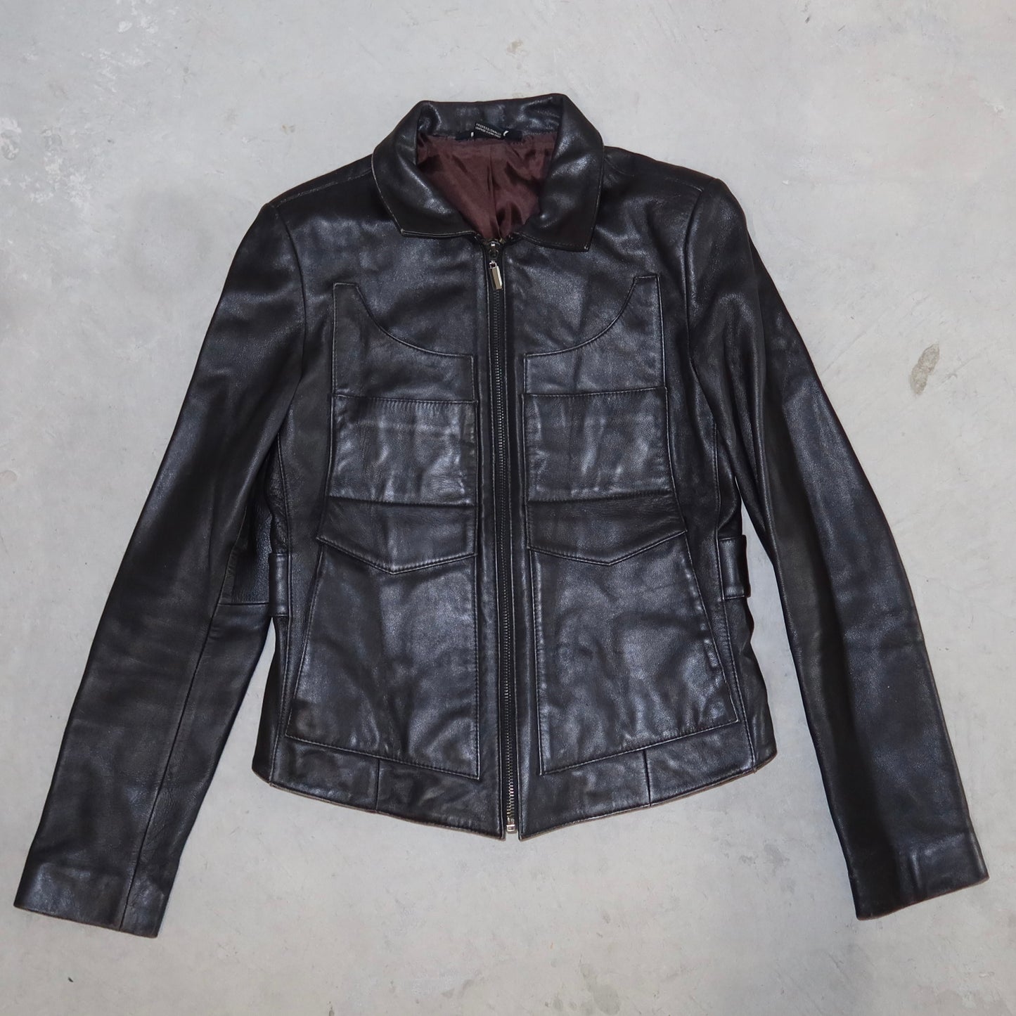 DKNY Brown Leather Jacket