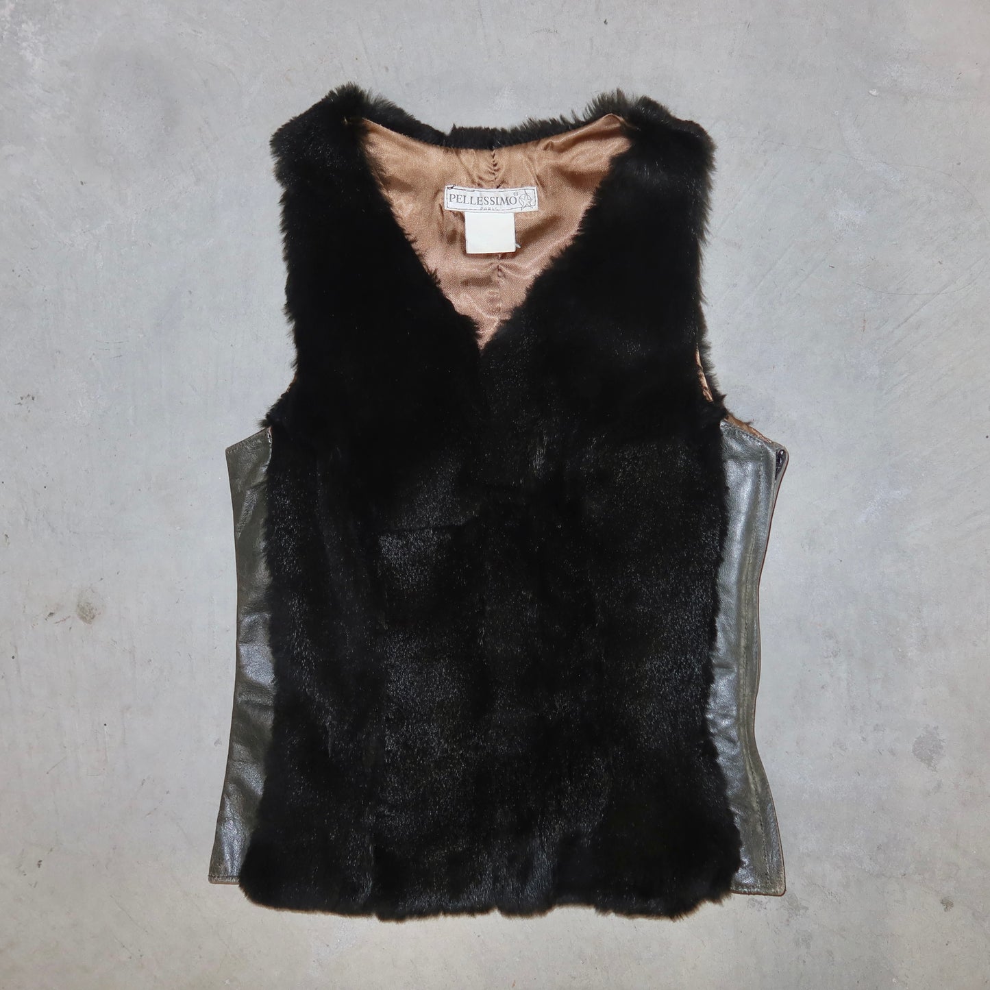 Pellessimo Rabbit Fur Leather Vest