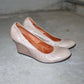 Lanvin Beige Leather Wedges (40)