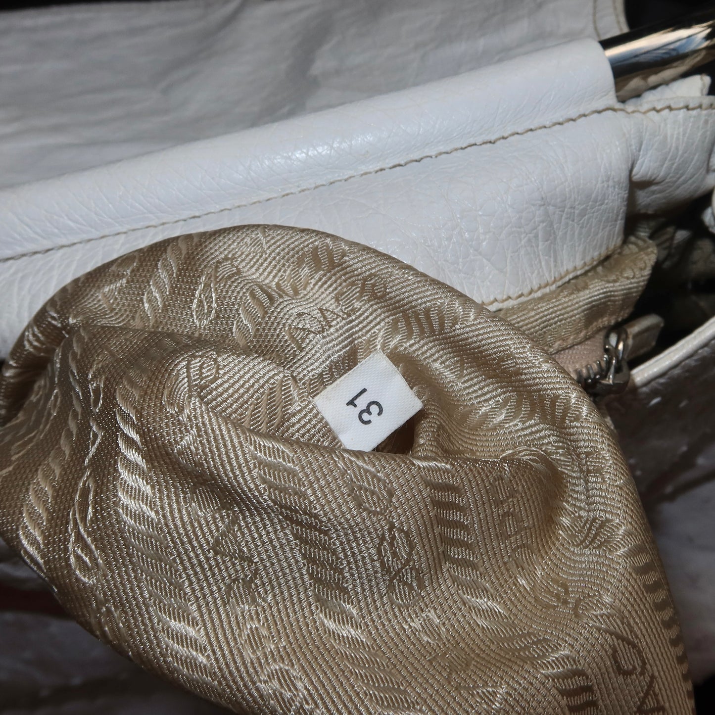 Prada SS2003 Ostrich Ring Handle Bag