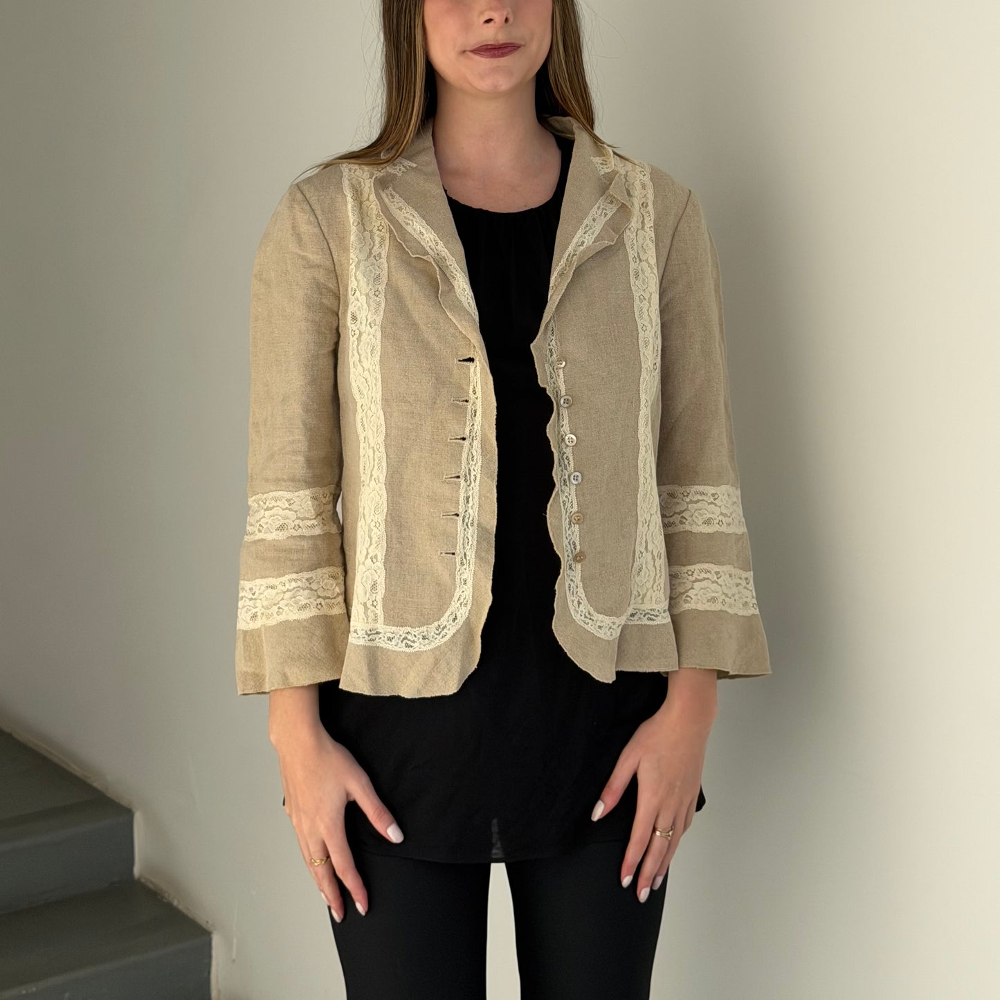 Moschino Linen and Lace Blazer