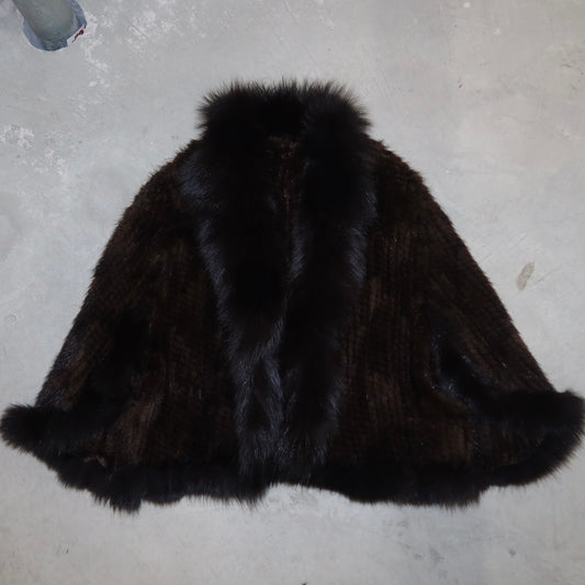 Vintage Real Fur Cape
