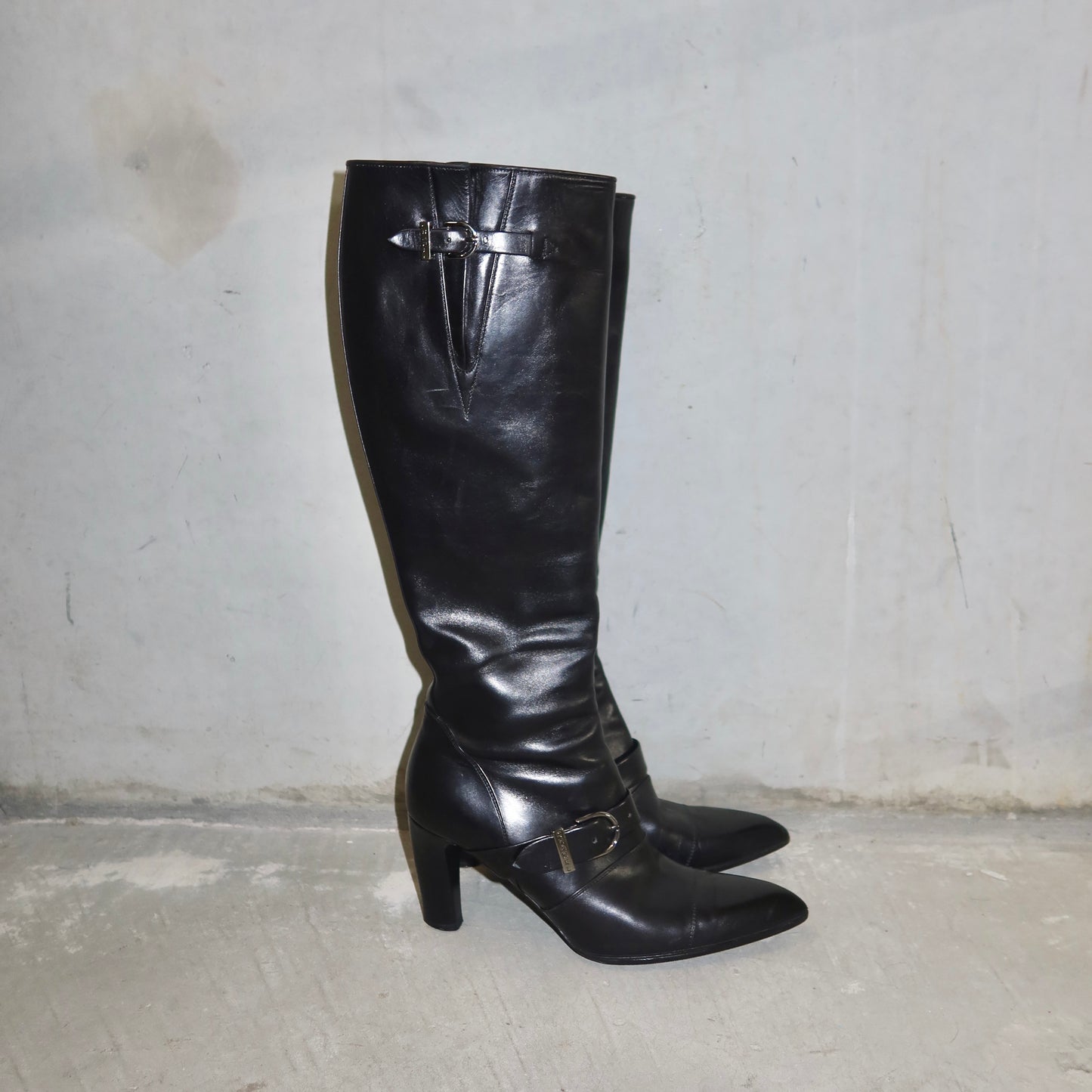 Chanel Leather Boots (37.5)
