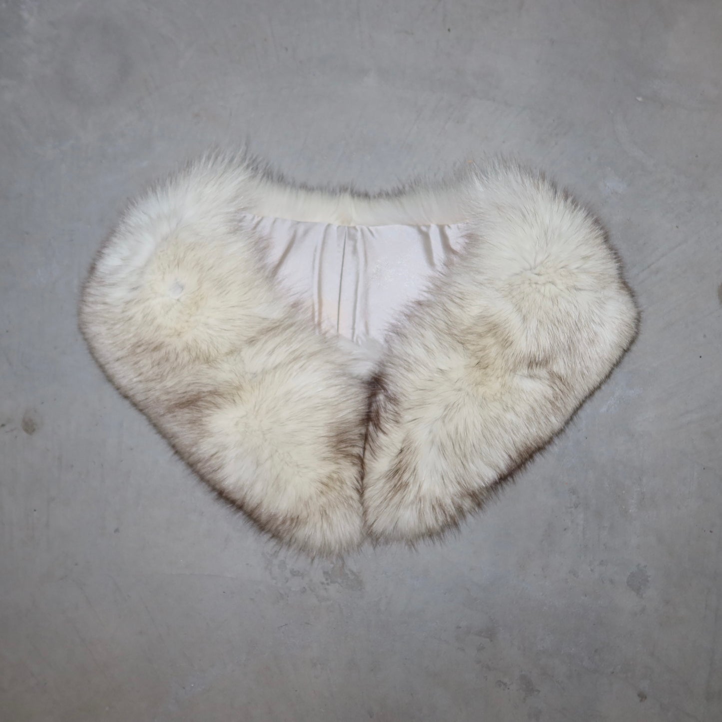 Vintage White Fox Fur Collar