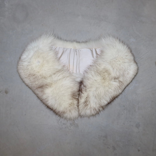 Vintage White Fox Fur Collar