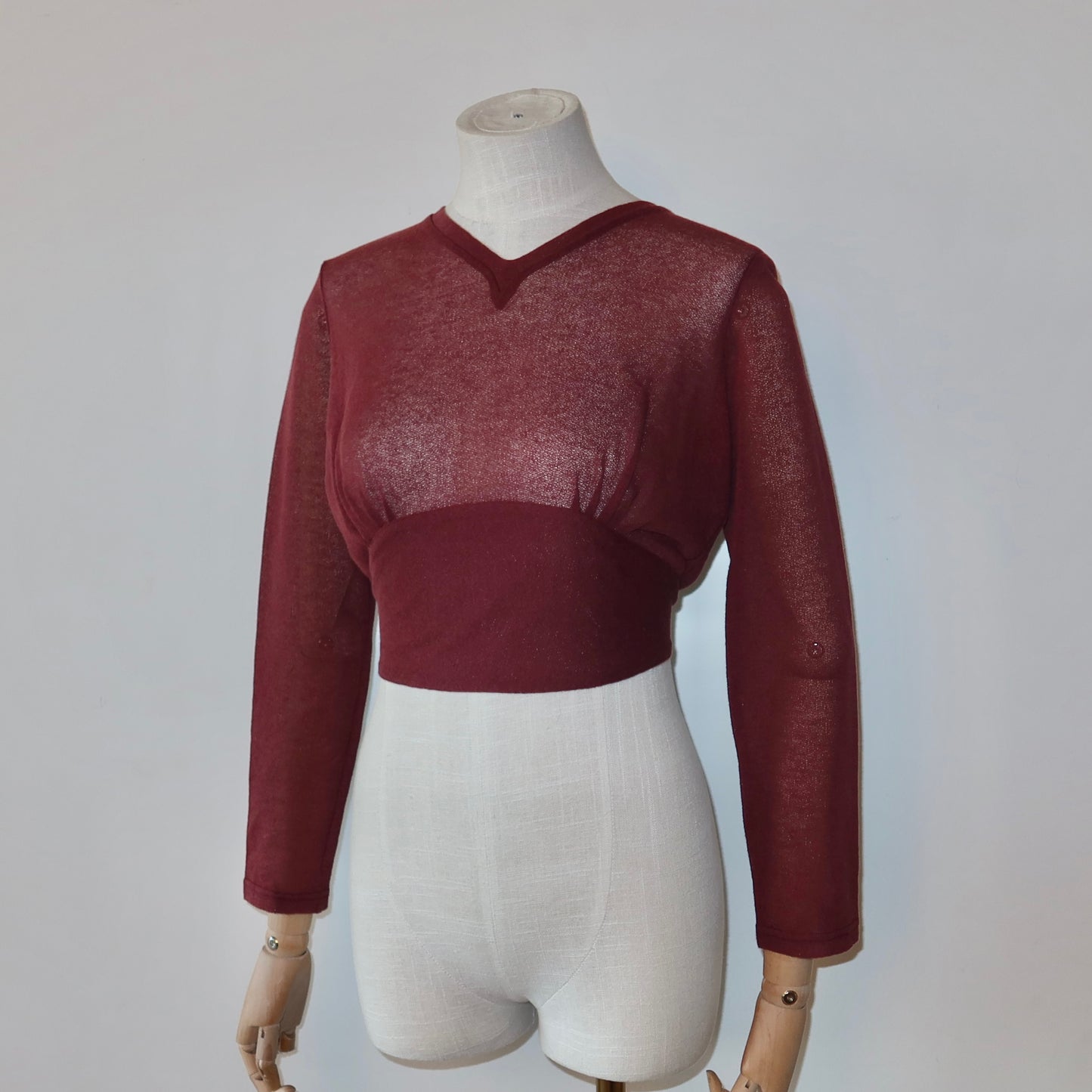 Jean Paul Gaultier Mesh Cropped Top