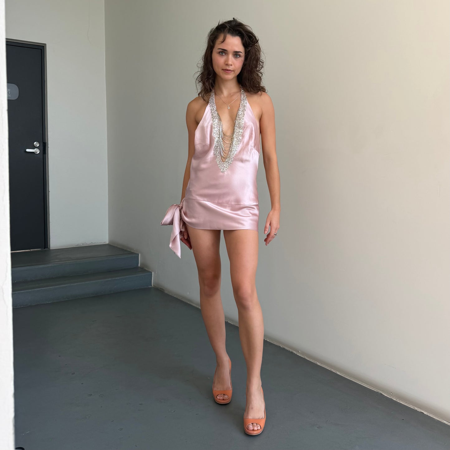 Ruth Tarvydas Silk Micro Dress