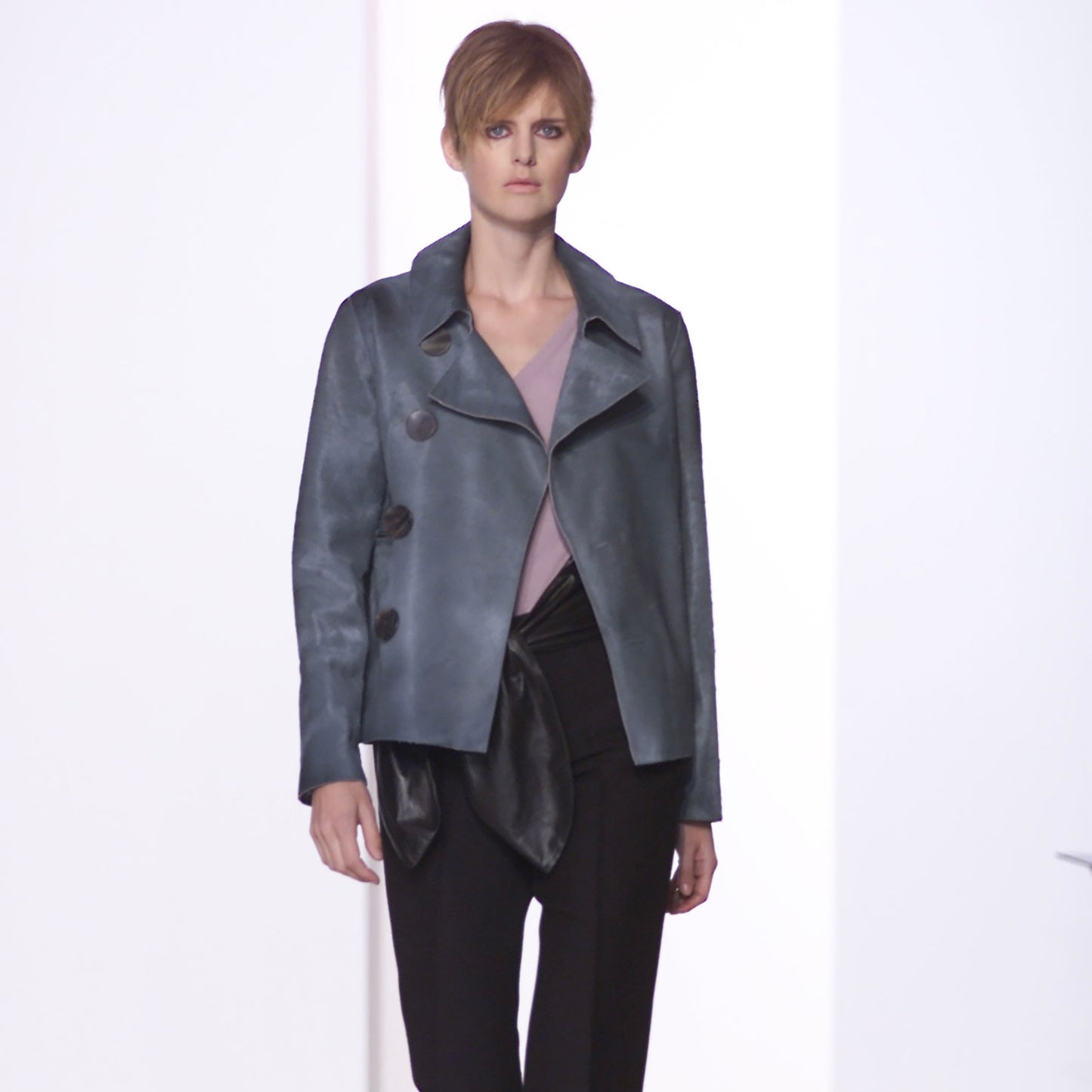 Marni AW2001 Blue Cowhide Jacket