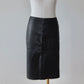 Emporio Armani Lamb Leather Column Skirt