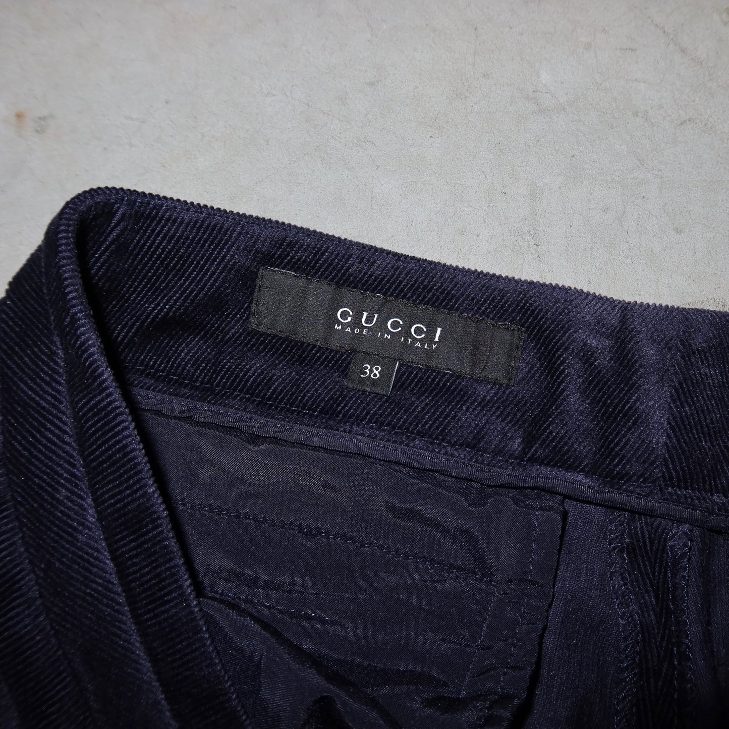 Gucci 2006 Blue Corduroy Pants