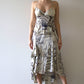 Just Cavalli Silk Snakeskin Midi Dress