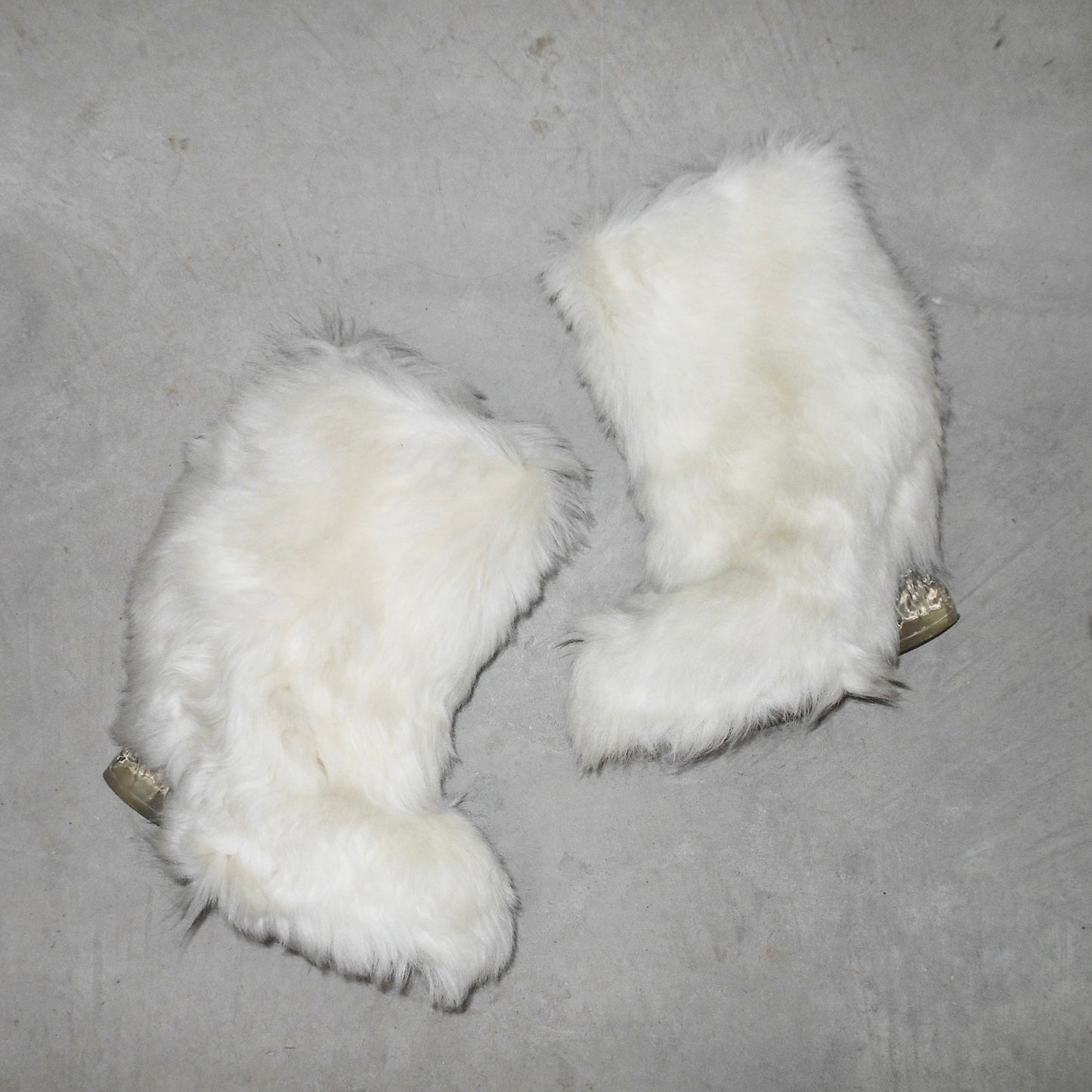 Fendi AW2015 Runway Faux Fur Booties (39)