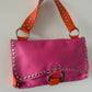 D&G Pink and Orange Leather Shoulder Bag
