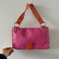 D&G Pink and Orange Leather Shoulder Bag