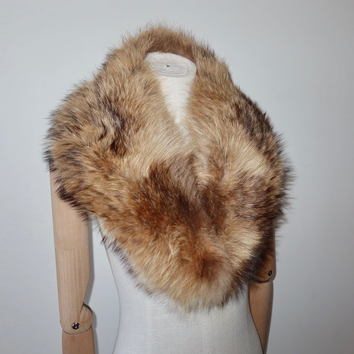 Vintage Brown Fox Fur Collar