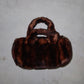 Sonia Rykiel Faux Fur Bowling Bag