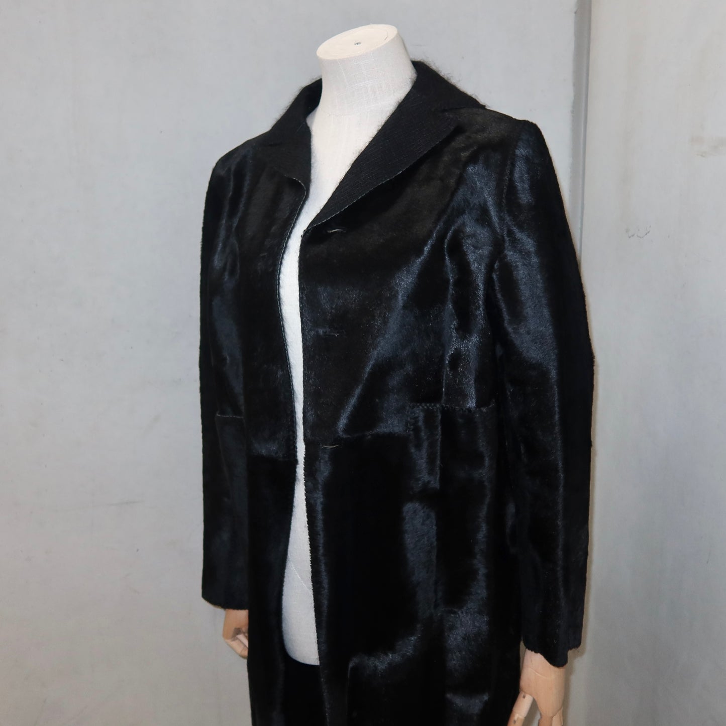 Marni Black Cowhide Coat
