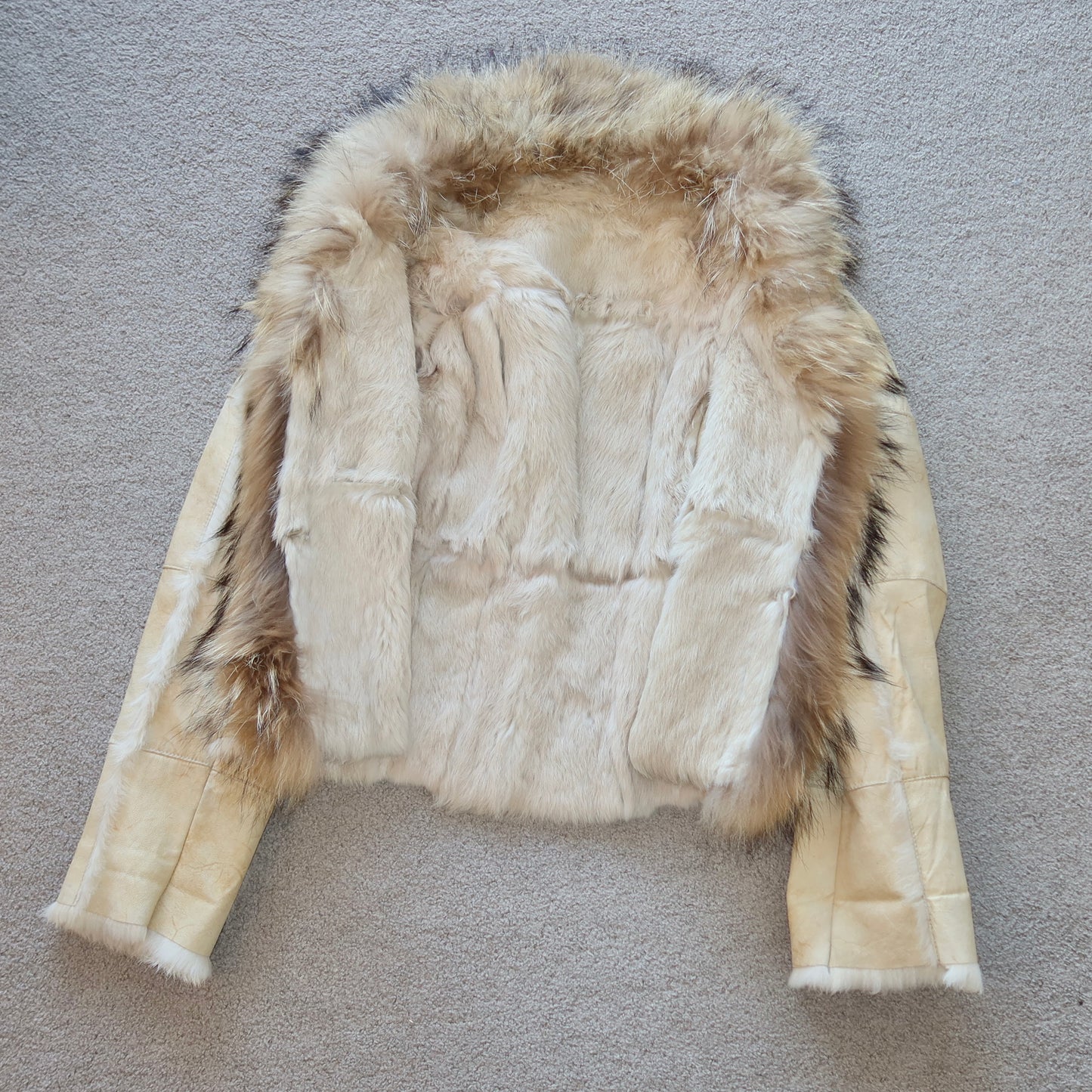 Vintage Leather and Fur Jacket