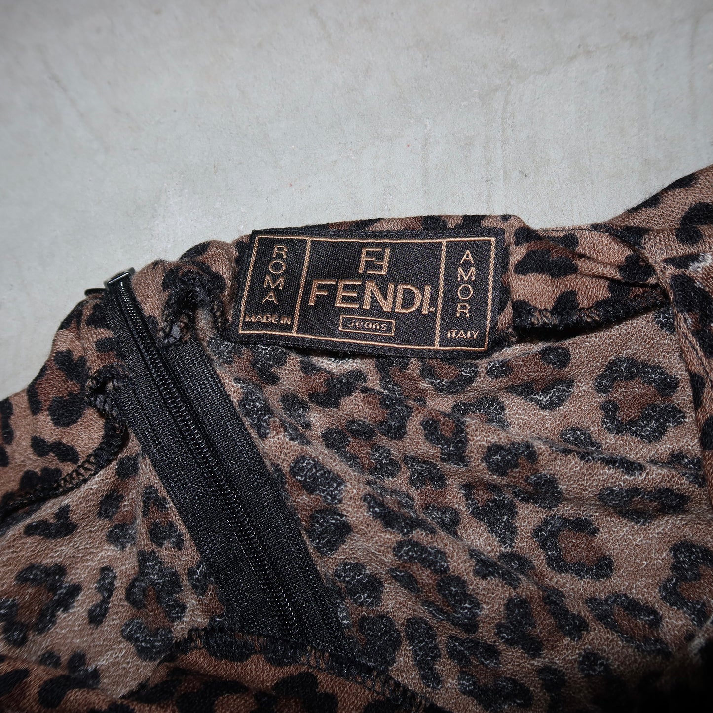 Fendi Leopard Print Mini Dress