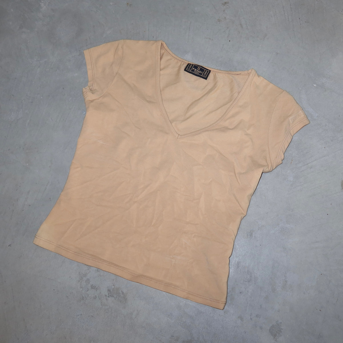 Fendi V Neck Tee