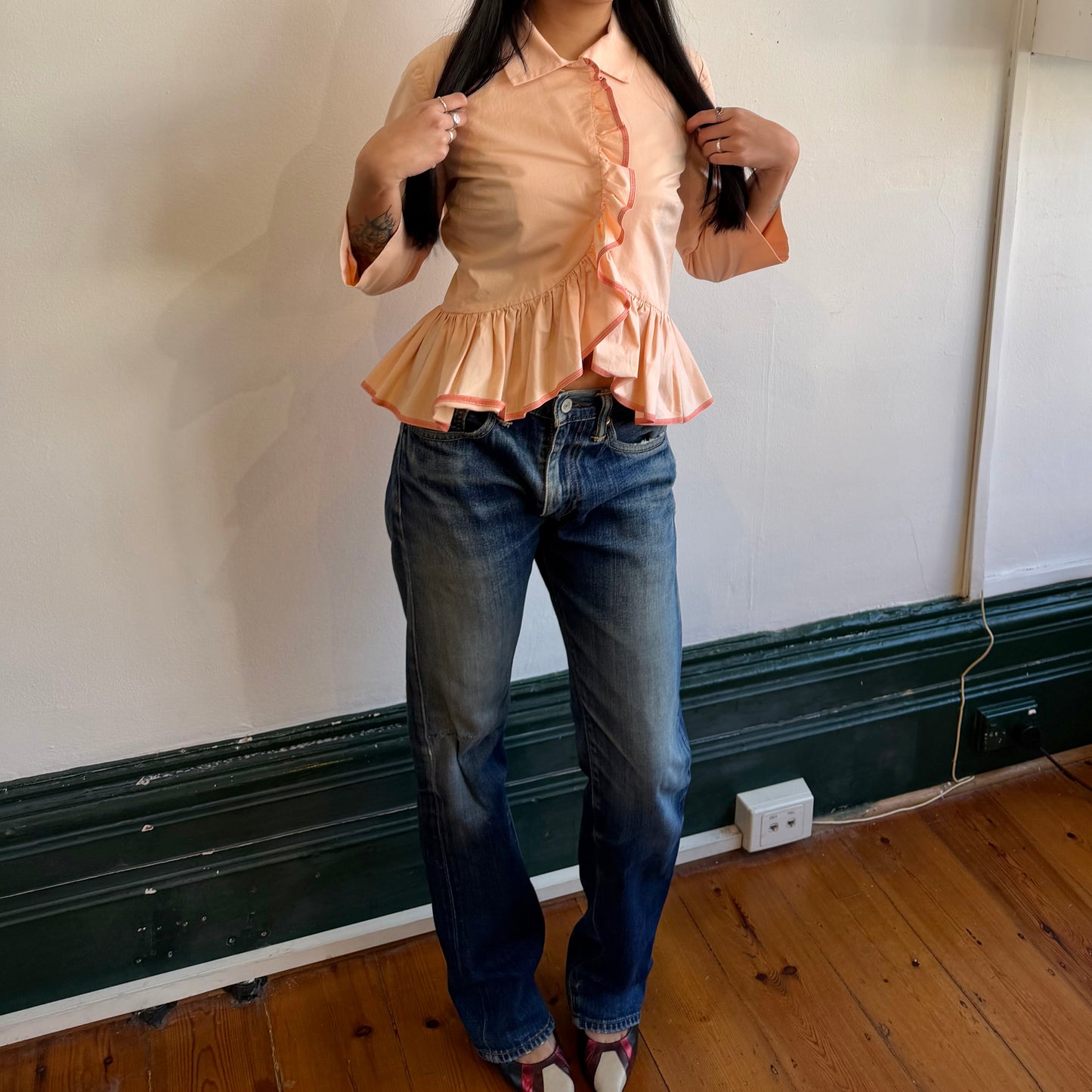Moschino Pink Ruffle Jacket
