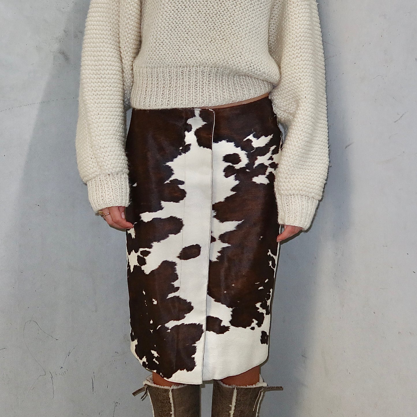 Salvatore Ferragamo Cowhide Skirt