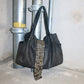 Tres Black Leather Studded Bag