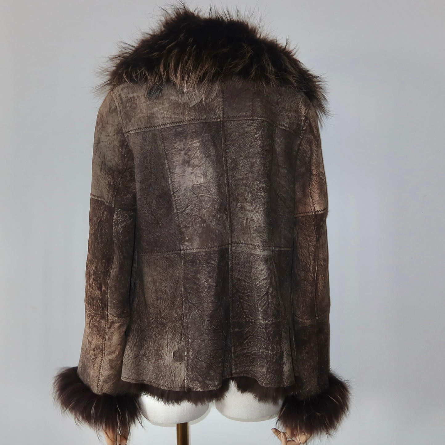 Vintage Leather and Fur Jacket