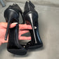 Giuseppe Zanotti Black Leather Grommet Heels (38)