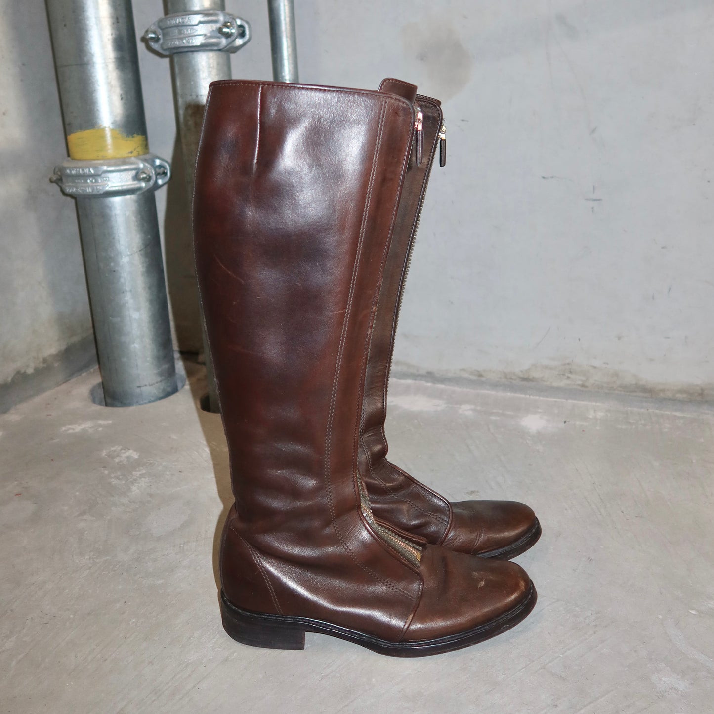 Givenchy Brown Leather Riding Boots (38-39)
