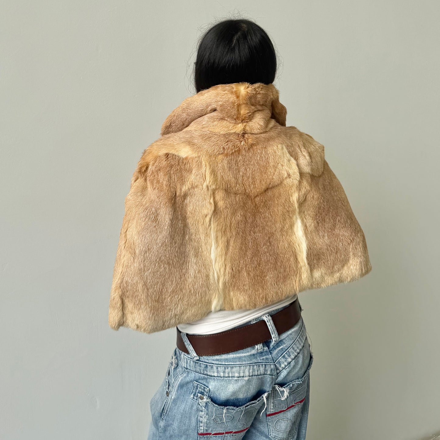 Vintage Real Fur Cape