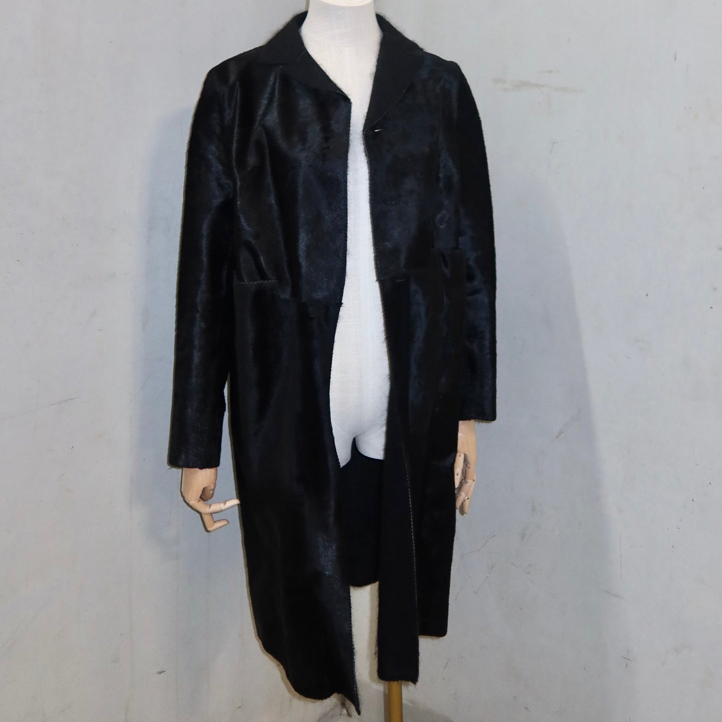 Marni Black Cowhide Coat