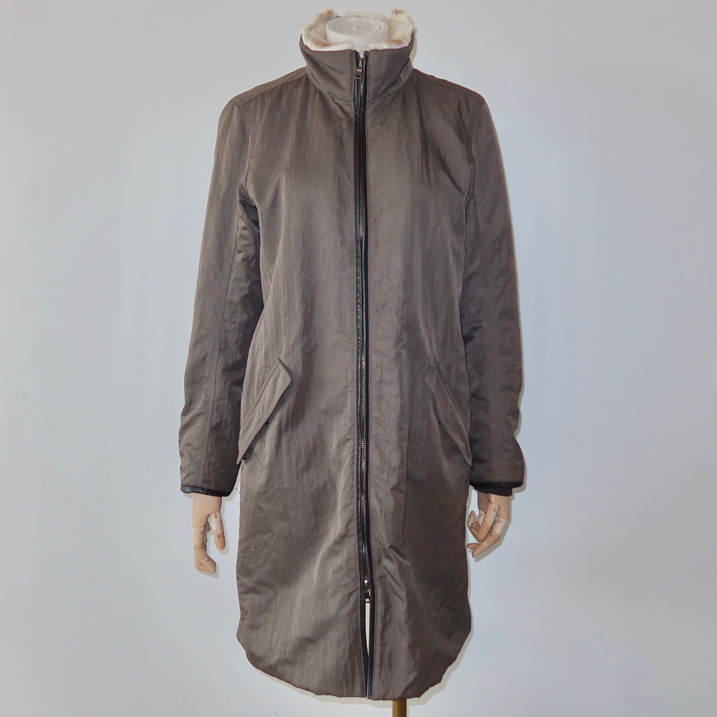 Prada Sport Goat Fur Lined Coat